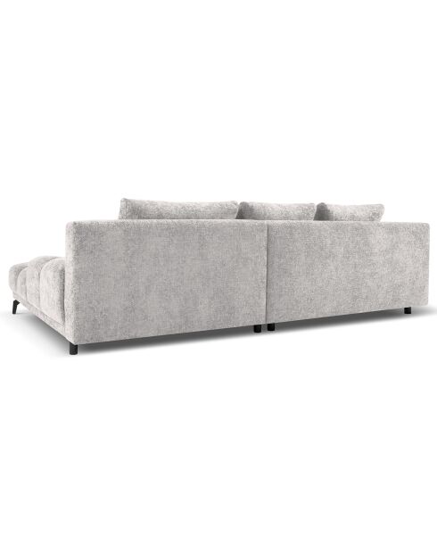 Canapé d'angle Droit Convertible avec Coffre Cirrus 5 Places argenté - 290x182x90 cm